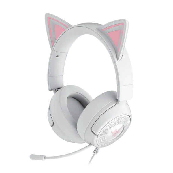 אוזניות גיימינג חוטיות דגם Kraken Kitty V3 X בצבע לבן מבית Razer