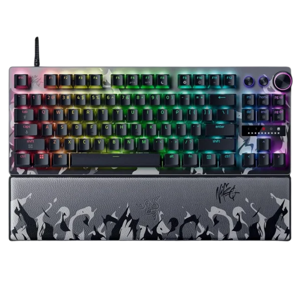 מקלדת גיימינג דגם Huntsman V3 Pro Tenkeyless 8khz Niko Edition מבית Razer