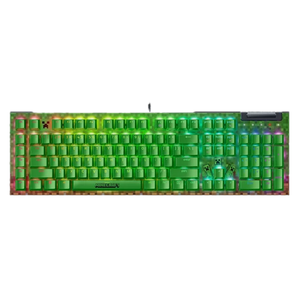 Minecraft Edition Razer BlackWidow V4 X – מקלדת גיימינג מכנית
