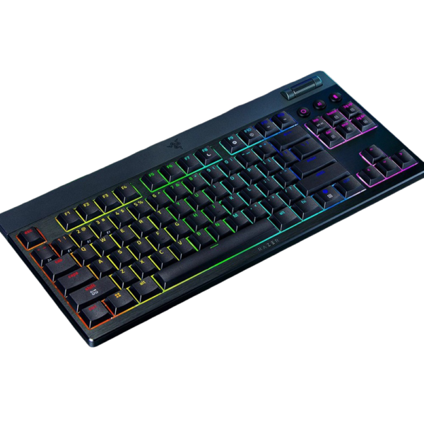 RAZER BLACKWIDOW V4 LOW-PROFILE TENKEYLESS HYPERSPEED – מקלדת מכנית אלחוטית