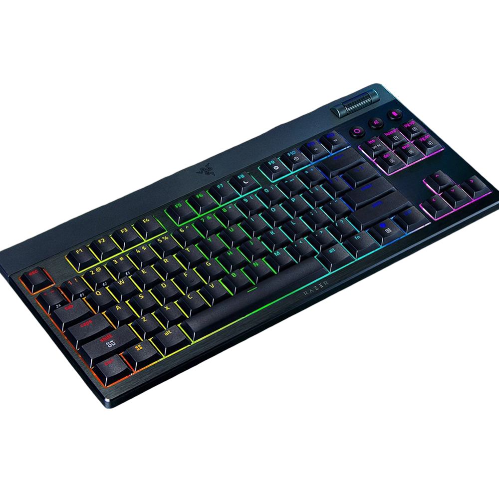 90903-003-55_2.d110a0 RAZER BLACKWIDOW V4 LOW-PROFILE TENKEYLESS HYPERSPEED – מקלדת מכנית אלחוטית – תמונה 1