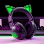 ⁦RAZER KRAKEN KITTY V2 – אוזניות גיימינג אלחוטיות שחור⁩ – תמונה ⁦6⁩