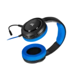 ⁦אוזניות גיימינג -CORSAIR HS35 STEREO בצבע כחול⁩ – תמונה ⁦3⁩