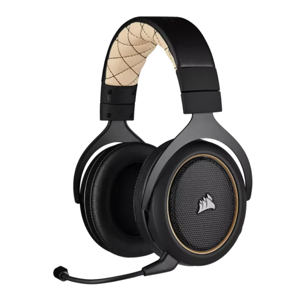 אוזניות גיימינג אלחוטיות Corsair HS70 PRO 7.1 בצבע קרם