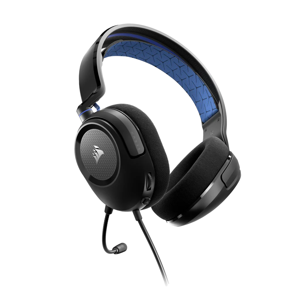 90904-001-23_8 אוזניות גיימינג כחול CORSAIR HS35 v2 Multiplatform – תמונה 1