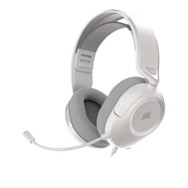 אוזניות גיימינג חוטיות דגם HS35 v3 בצבע לבן מבית Corsair