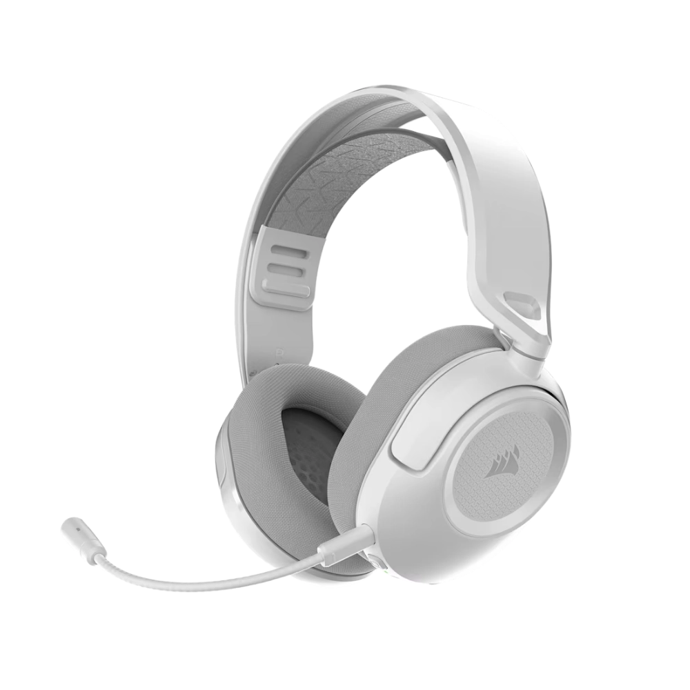 90904-001-28_1 אוזניות גיימינג אלחוטיות דגם HS35 v3 Wireless בצבע לבן מבית Corsair – תמונה 1