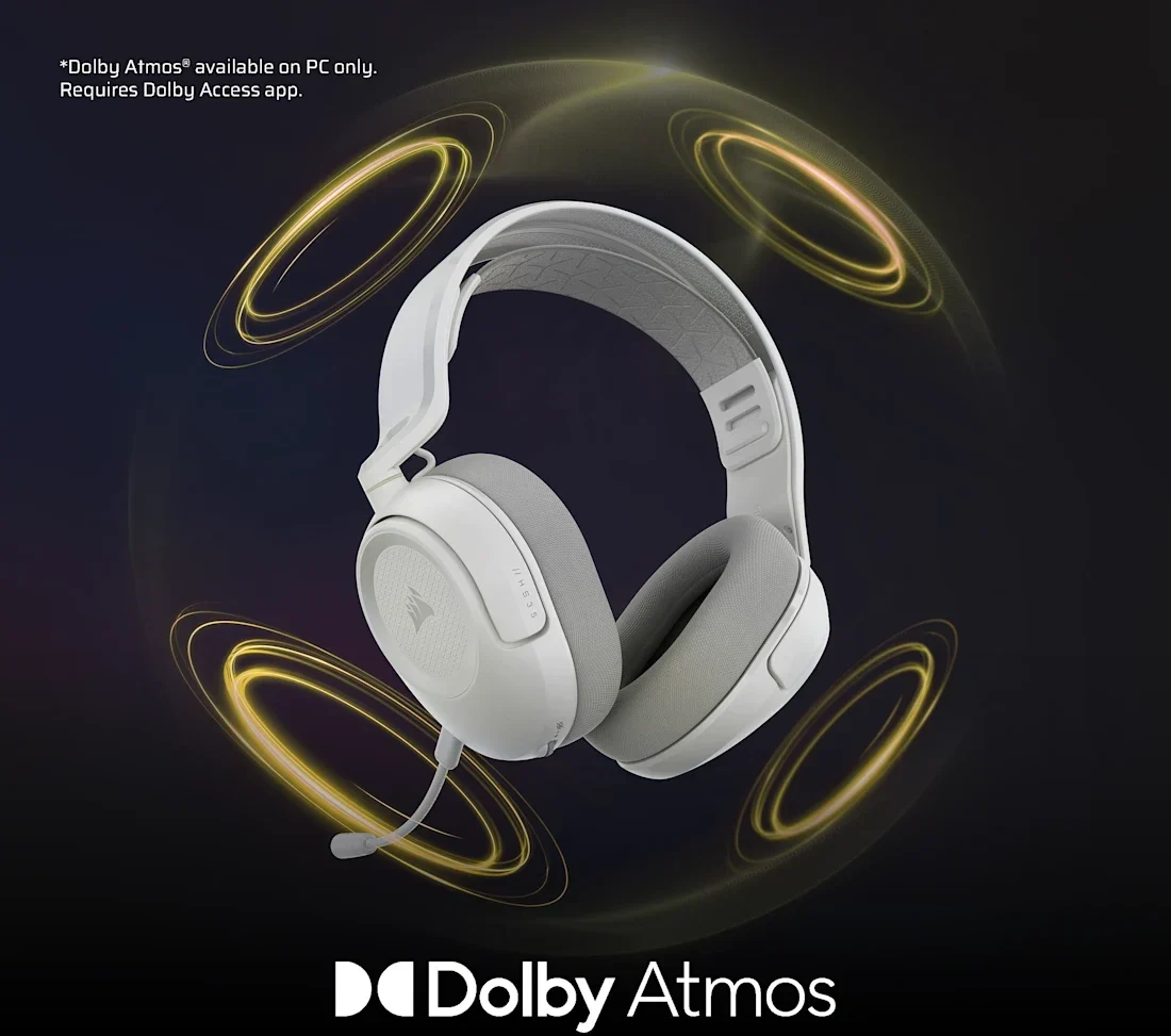 חוויית גיימינג אלחוטית עם Dolby Atmos ונוחות למשחקים ממושכים