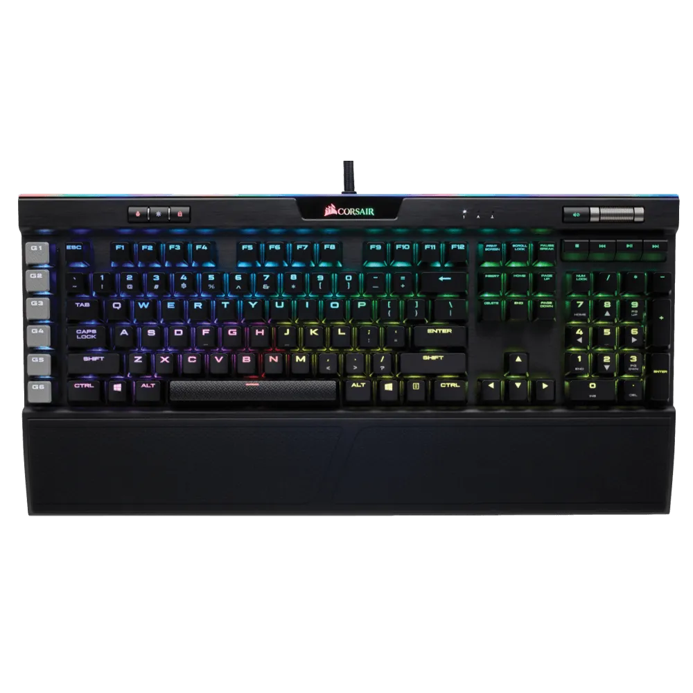 90904-003-05-5 מקלדת גיימינג מכנית K95 RGB PLATINUM— CHERRY® MX Speed — Black (KR2) – תמונה 1