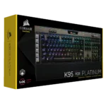 ⁦מקלדת גיימינג מכנית K95 RGB PLATINUM— CHERRY® MX Speed — Black (KR2)⁩ – תמונה ⁦9⁩
