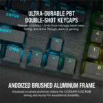 ⁦מקלדת גיימינג מכנית K100 CORSAIR OPX Switch — Black⁩ – תמונה ⁦12⁩