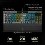 ⁦מקלדת גיימינג מכנית K100 CORSAIR OPX Switch — Black⁩ – תמונה ⁦16⁩