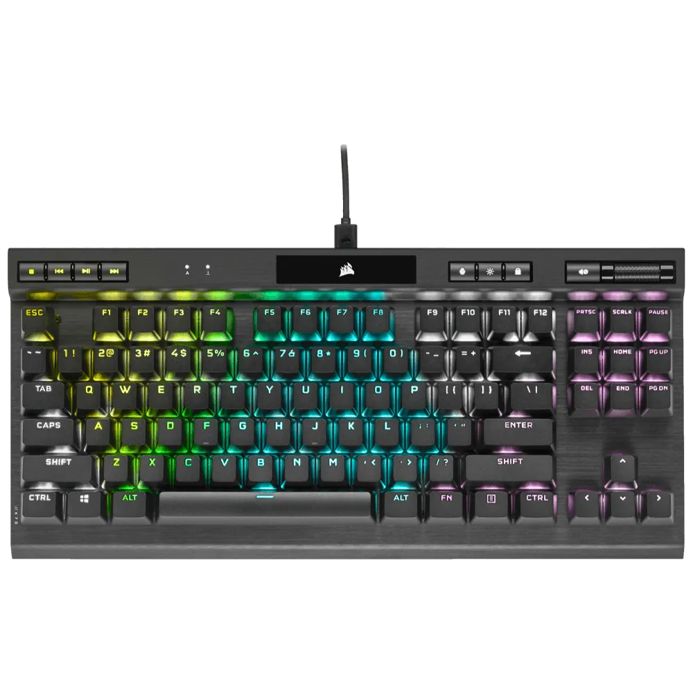 90904-003-09-4 מקלדת מכאנית קומפקטית CORSAIR K70 TKL MX RED – תמונה 1