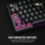 ⁦מקלדת מכנית CORSAIR K70 CORE RGB RED SWITCH⁩ – תמונה ⁦6⁩