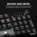 ⁦מקלדת מכנית CORSAIR K70 CORE RGB RED SWITCH⁩ – תמונה ⁦7⁩