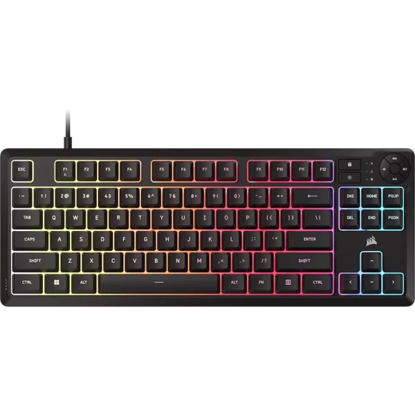 מקלדת Corsair K55 Core TKL RGB – שחור