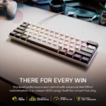 ⁦מקלדת גיימינג חוטית דגם CLIPPER PRO MINI 60 Hall Effect בצבע לבן מבית Corsair⁩ – תמונה ⁦2⁩