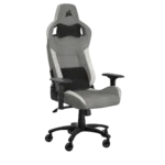 ⁦כיסא גיימינג בד CORSAIR T3 RUSH 2023 Fabric White/Grey⁩ – תמונה ⁦2⁩