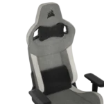 ⁦כיסא גיימינג בד CORSAIR T3 RUSH 2023 Fabric White/Grey⁩ – תמונה ⁦10⁩