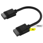כבל שחור 2 יח' -CORSAIR iCUE LINK 2x 100mm