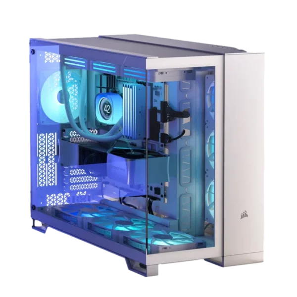 מארז למחשב CORSAIR 6500X Mid-Tower Dual Chamber לבן