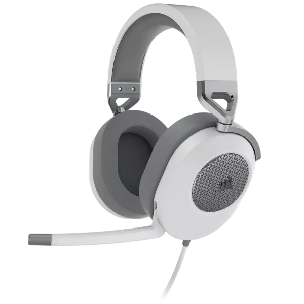 אוזניות גיימינג CORSAIR HS65 SURROUND 7.1 – לבן