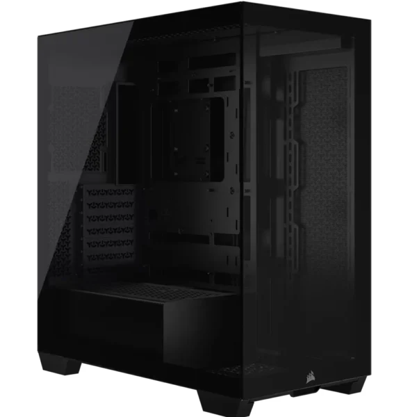 מארז מחשב Corsair 3500X Mid-Tower – עם פאנלים מזכוכית ועיצוב מותאם לבנייה מודרנית