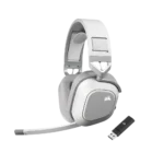⁦אוזניות גיימינג אלחוטיות CORSAIR HS80 MAX WIRELESS White⁩ – תמונה ⁦6⁩