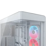 ⁦מארז מחשב CORSAIR FRAME 4500X ARGB זכוכית – מיד טאוור לבן⁩ – תמונה ⁦2⁩