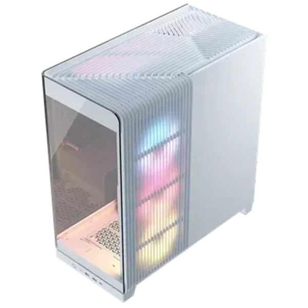 מארז מחשב CORSAIR FRAME 4500X ARGB זכוכית – מיד טאוור לבן