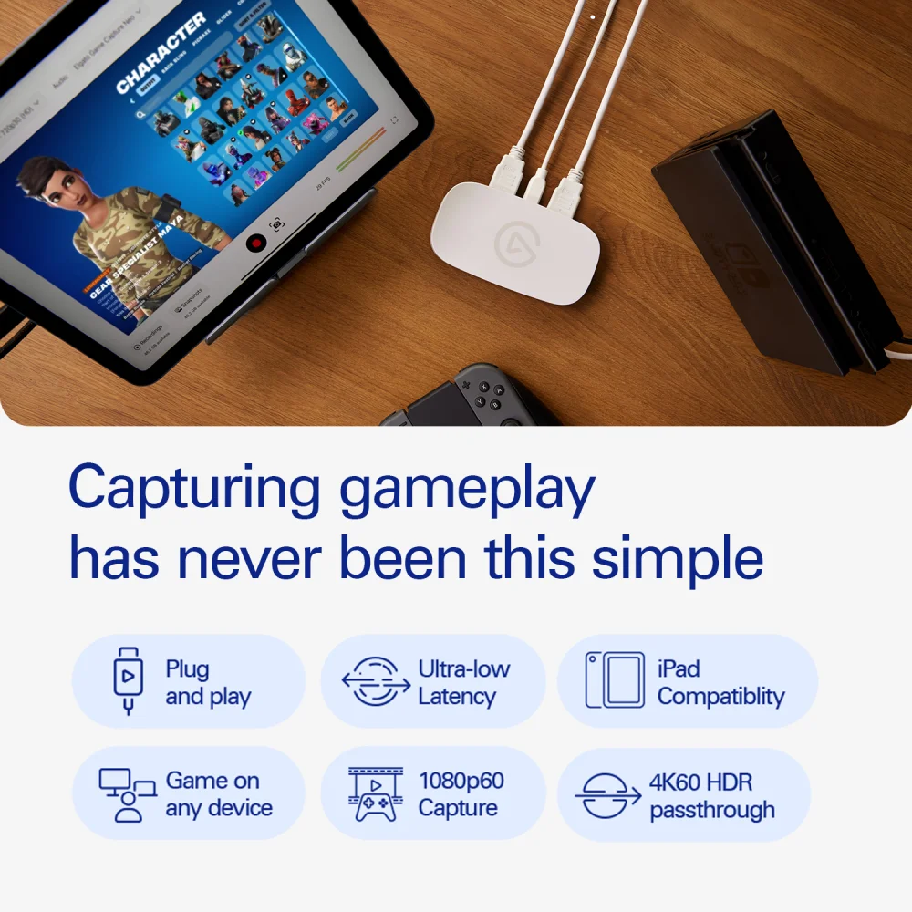 Play and capture on iPad