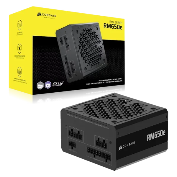 Corsair RMe Series RM650e 650W – ספק כוח מודולרי ושקט לחלוטין