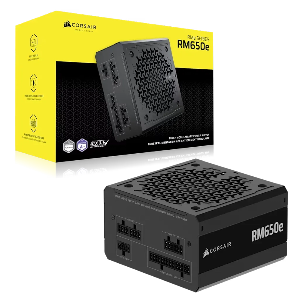 הכירו את Corsair RMe Series RM650e מבית CORSAIR – ספק כוח שקט, יעיל ומוכן לדור הבא