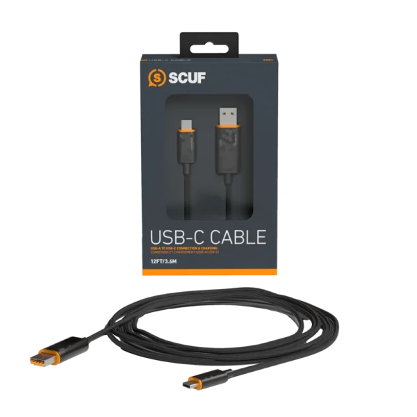 כבל 2 מטר שחור SCUF USB-C to USB-A 2m Cable
