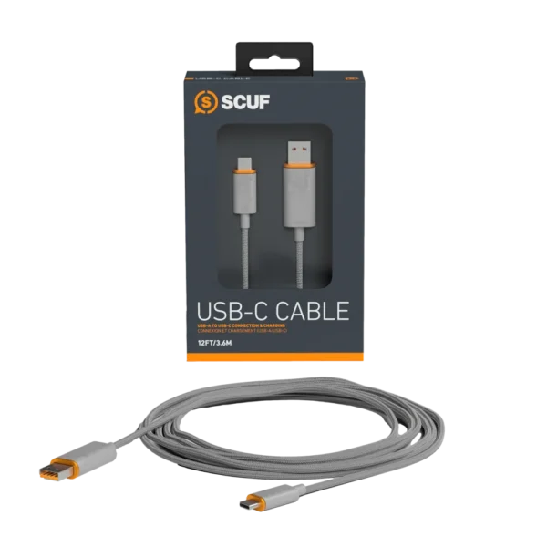 כבל 2 מטר אפור USB-C to USB-A 2m Cable