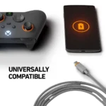 ⁦כבל 2 מטר אפור USB-C to USB-A 2m Cable⁩ – תמונה ⁦2⁩