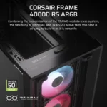 ⁦מארז מחשב מודולרי דגם Frame 4000D RS ARGB בצבע שחור מבית Corsair⁩ – תמונה ⁦4⁩