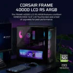 ⁦מארז מחשב דגם Frame 4000D LCD RS ARGB בצבע שחור מבית Corsair⁩ – תמונה ⁦3⁩