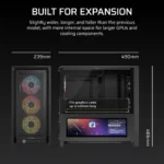 ⁦מארז מחשב דגם Frame 4000D LCD RS ARGB בצבע שחור מבית Corsair⁩ – תמונה ⁦4⁩