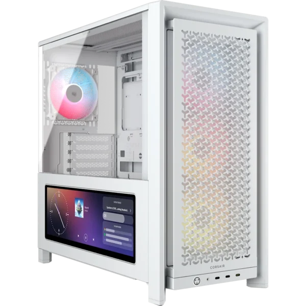 מארז מחשב דגם Frame 4000D LCD RS ARGB בצבע לבן מבית Corsair