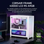 ⁦מארז מחשב דגם Frame 4000D LCD RS ARGB בצבע לבן מבית Corsair⁩ – תמונה ⁦3⁩