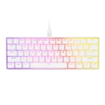 מקלדת מכנית לבנה CORSAIR K65 White RGB MINI 60%