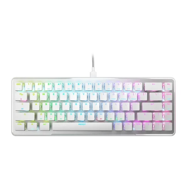 מקלדת גיימינג ROCCAT VULCAN II Mini 65% – לבן