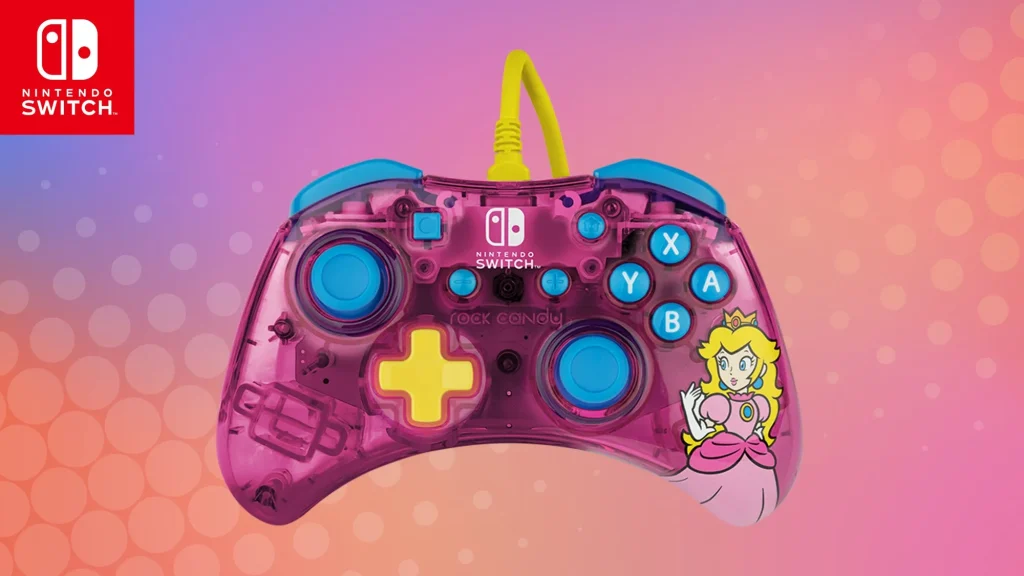 PDP Rock Candy Wired Controller - שליטה מדויקת בעיצוב שקוף וצבעוני שמבליט כל משחק