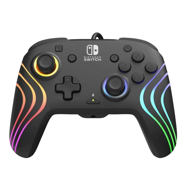 בקר חוטי Nintendo Switch Afterglow Wave RGB – שחור