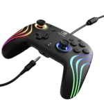 ⁦בקר חוטי Nintendo Switch Afterglow Wave RGB – שחור⁩ – תמונה ⁦4⁩