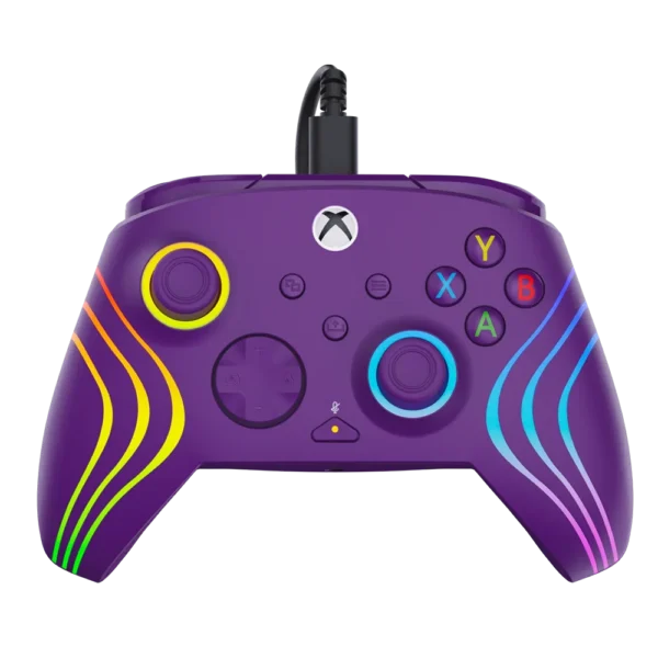 בקר חוטי לגיימינג Turtle Beach Afterglow Wave תאורת RGB – תואם Xbox ו‑PC סגול