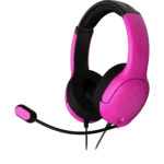 אוזניות חוטיות דגם PDP Airlite ל-PS5 בצבע ורוד מבית Turtle Beach