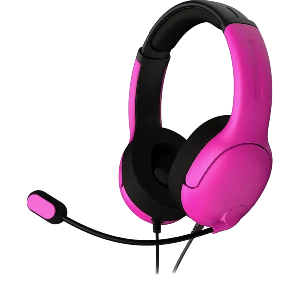 אוזניות חוטיות דגם PDP Airlite ל-PS5 בצבע ורוד מבית Turtle Beach