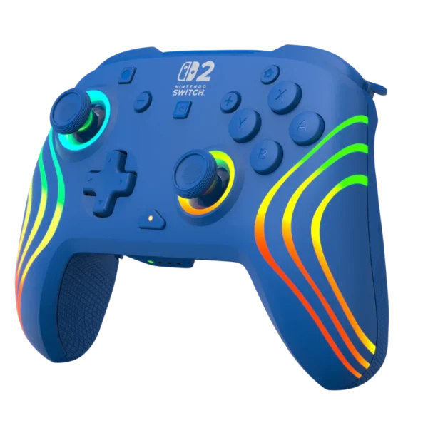 בקר גיימינג אלחוטי ל-Nintendo Switch 2 דגם Afterglow Wave Wireless Controller בצבע כחול מבית Turtle Beach